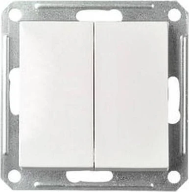 Schneider Electric Doppel-Wechselschalter 16A JOY Steckklemme reinweiß