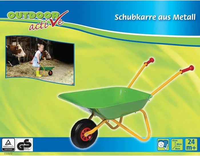 The Toy Company Schubkarre grün