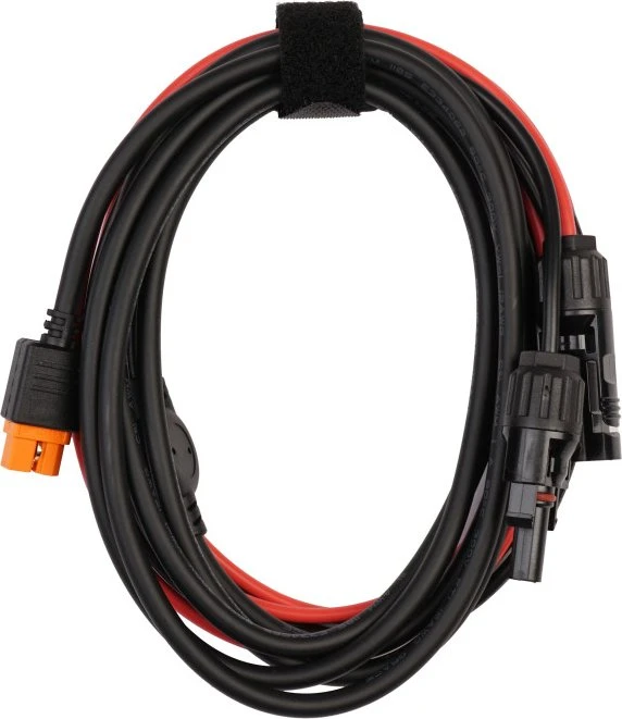 EcoFlow Solarkabel MC4 auf XT60i Solarkabel, 5m, schwarz/rot