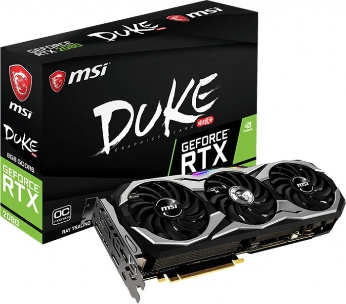 MSI GeForce RTX 2080 Duke 8G OCV1, 8GB GDDR6, HDMI, USB-C, 3x DP