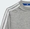 adidas Essentials 3-Streifen Trainingsanzug medium grey heather/white (Junior) Vorschaubild