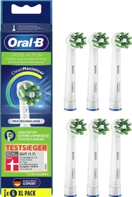 Oral-B CrossAction CleanMaximiser weiß Ersatzbürste, 6 Stück
