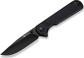 Sencut Aetheris Taschenmesser black canvas micarta/black