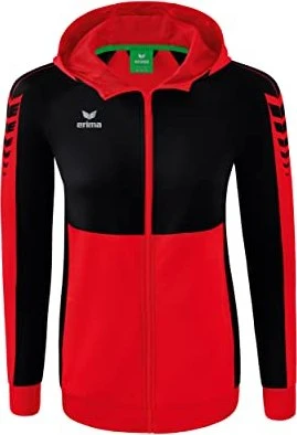 Erima Six Wings mit Kapuze Trainingsjacke rot/schwarz (Damen)