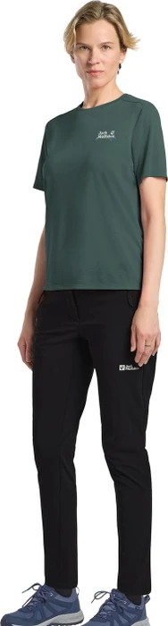 Jack Wolfskin Vonnan Graphic Funktionsshirt kurzarm outdoor sago palm (Damen)