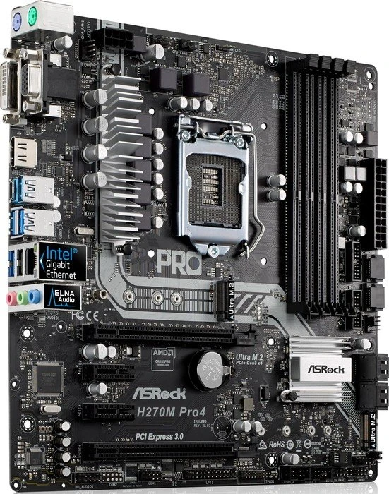 ASRock H270M Pro4 (Intel 1151)