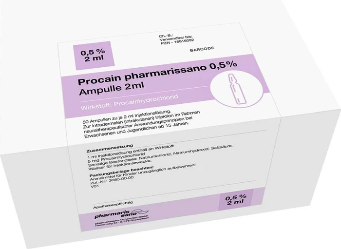 medphano Procain pharmarissano 0.5% Injektionslösung Ampullen, 100ml