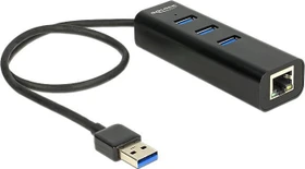 DeLOCK RJ-45, USB-A 3.0 [Stecker] (62653)