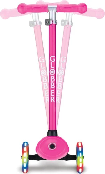 Globber Primo Lights Kickboard neon pink