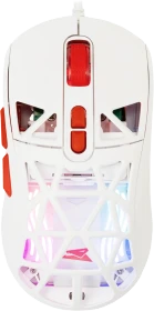 Baracuda Seal Black Gaming Mouse, weiß/rot, USB (BGM-092)