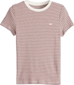 Levi's Essential Housemark T-Shirt kurzarm monte rio stripe/zinfadel (Damen)