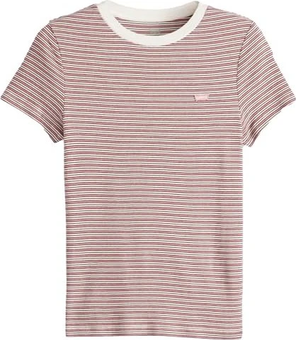 Levi's Essential Housemark T-Shirt kurzarm monte rio stripe/zinfadel (Damen)