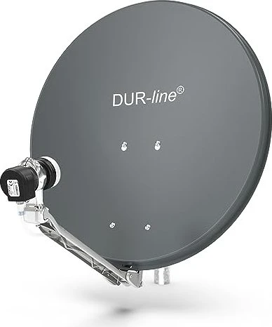 Dura-Sat Dur-line Select 60 G Ultra Single LNB - 1 Teilnehmer Set, anthrazit
