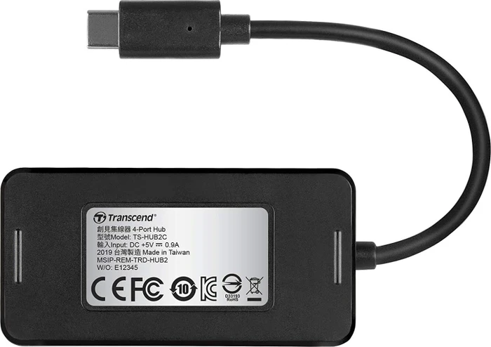 Transcend HUB2C USB Hub, USB-C 3.0 [Stecker]
