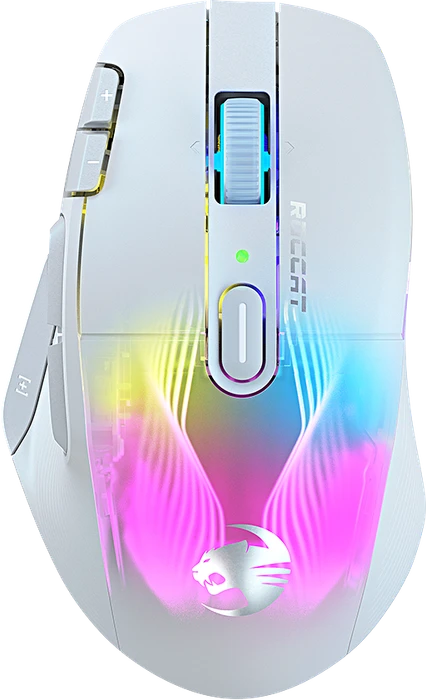 Roccat Kone XP Air mit Ladestation, Arctic White, USB/Bluetooth