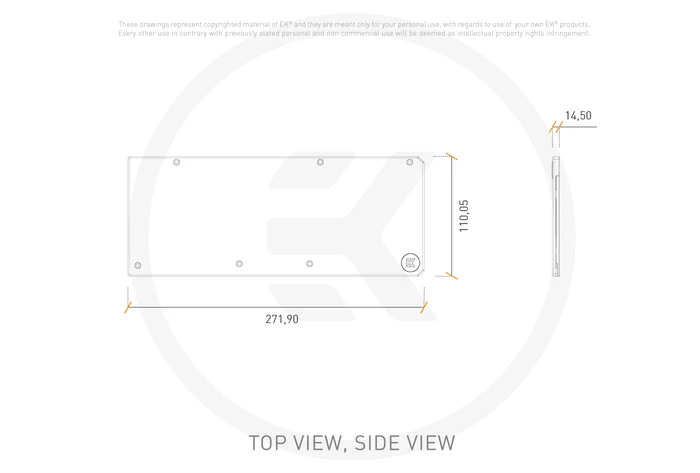 EK Water Blocks Quantum Line EK-Quantum Vector Radeon RX 6800/6900 Backplate schwarz