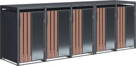 Westmann Status Mülltonnenbox 5x 240l holzoptik
