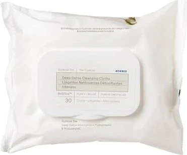 Korres Olympus Tea Detox-Reinigungstücher, 30 Stück