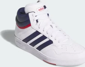 adidas Hoops Mid 4.0 cloud white/dark blue/team victory red (Junior)