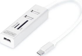 Digitus USB-Hub, 3x USB-A 2.0, USB-C 2.0 [Stecker] (DA-70243)