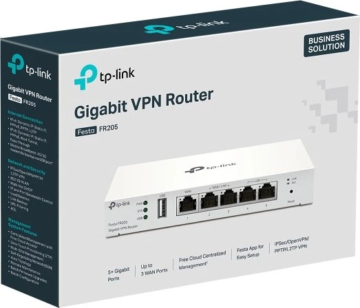 TP-Link FR205 VPN Gigabit Router, 5x RJ-45