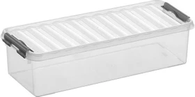 Sunware Q-Line Aufbewahrungsbox, 3.5l, transparent/grau
