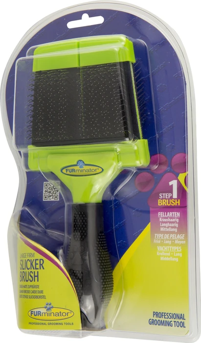 FURminator Zupfbürste mit harten Borsten für große Hunde, doppelseitig