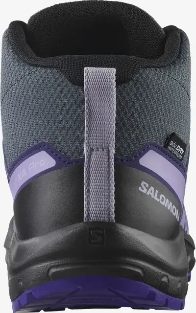 Salomon XA Pro V8 Mid Waterproof turbulence/black/liberty (Junior)