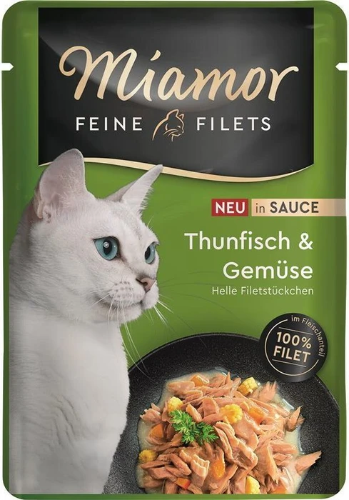 Finnern Miamor Feine Filets Thunfisch und Gemüse, 2.40kg (24x 100g)
