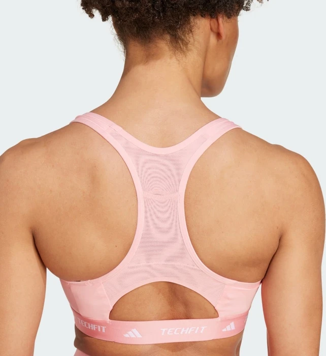 adidas TECHFIT Medium-Support Sport-BH semi pink spark (Damen)