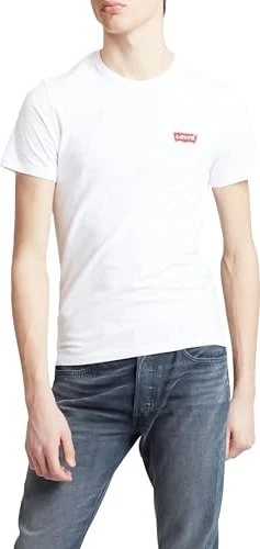 Levi's Crewneck Graphic 2er-Pack T-Shirt kurzarm mid tone/grey heather (Herren)