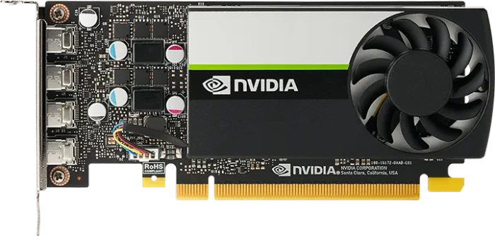 NVIDIA T1000, 8GB GDDR6, 4x mDP, bulk