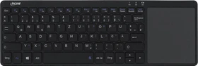 InLine Wireless Aluminium Slim schwarz, Bluetooth, DE