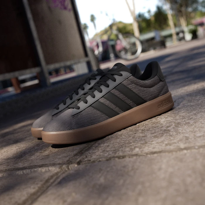 adidas Grand Court 3.0 charcoal/core black/gum