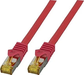 EFB Elektronik Patchkabel, Cat7/Cat6a, S/FTP, RJ-45/RJ-45, 0.5m, rot