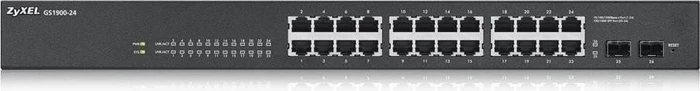 Zyxel GS1900 Rackmount Gigabit Smart Switch, 24x RJ-45, 2x SFP