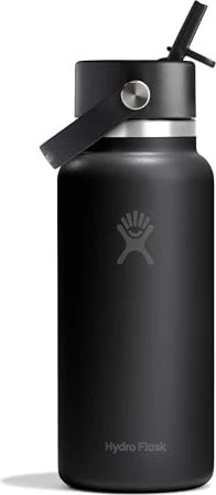 Hydro Flask Wide Mouth Flex Straw Cap Isolierflasche 946ml tonal black