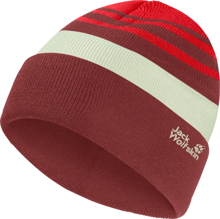 Jack Wolfskin Stripy Knit Beanie (Junior)