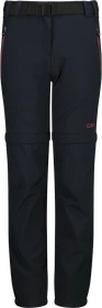 CMP Zip Off Stretch Zip-Off Hose lang antracite/peony (Junior)