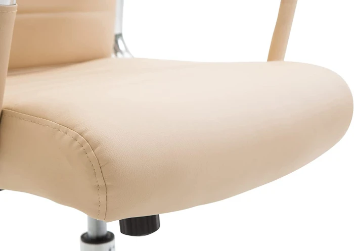 CLP Kolumbus Kunstleder Bürostuhl, creme