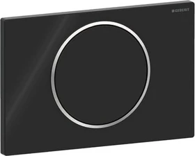 Geberit Sigma10 Betätigungsplatte schwarz/glanzverchromt/schwarz