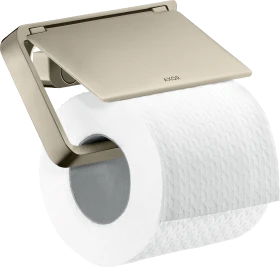 Hansgrohe AXOR Universal Softsquare Toilettenpapierhalter mit Deckel polished brass