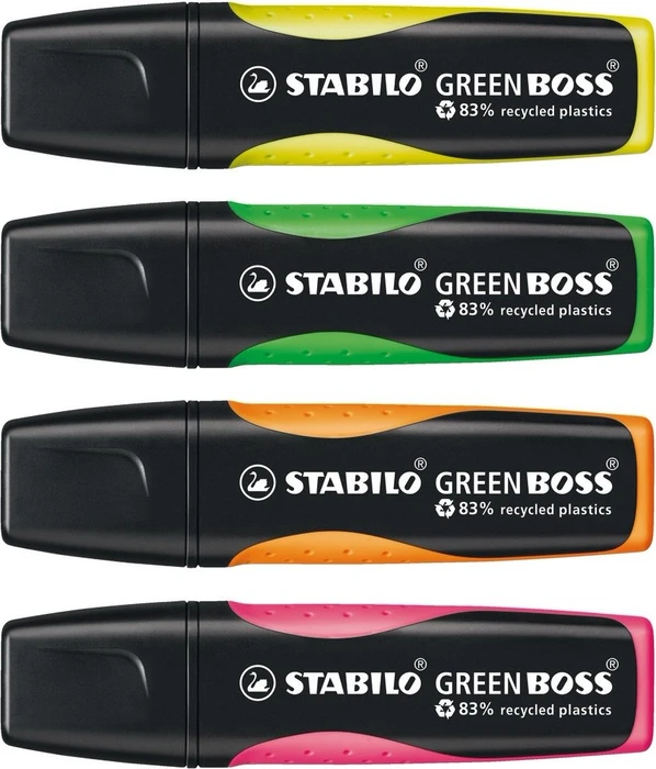STABILO Green Boss sortiert, 4er-Set