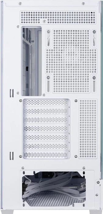 Zalman P40 DS White, weiß, Glasfenster