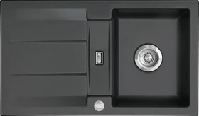 systemceram Genea 87 F Einbau Becken reversibel mit Ablauffernbedienung schiefer