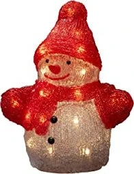 Konstsmide Acryl Figur Schneemann LED 24x warmweiß