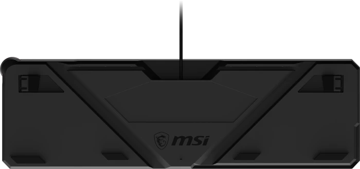 MSI STRIKE 600 Silent Gaming Keyboard, LEDs RGB, Kailh Midnight Pro Silent Tactile, USB, FR