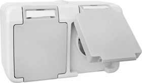 Peranova Feuchtraum-Doppelsteckdose W11-B321