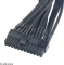Akasa Flexa P24, 24-Pin ATX Verlängerungskabel, 400mm, sleeved schwarz Vorschaubild
