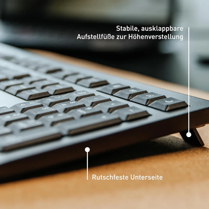 Cherry KW 3000 Silent Wireless Keyboard, weiß, USB, DE